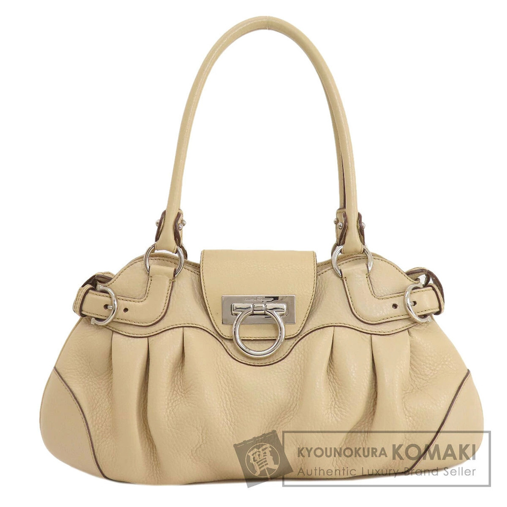 Salvatore Ferragamo Gancini tote bag leather
